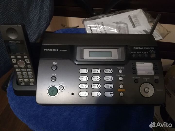 Факсимильный аппарат на термобумаге с dect-трубкой