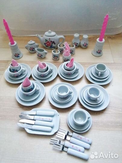 Кукольная посуда форфор