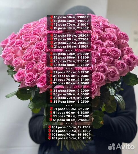 Цветы розы и букеты с доставкой 24 часа