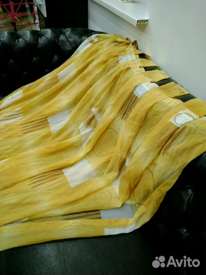 Штора на трубку карниза