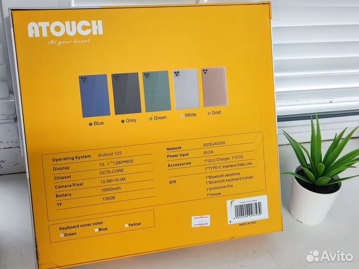 Планшет Atouch X19 Pro с клавиатурой 8 /256 gb