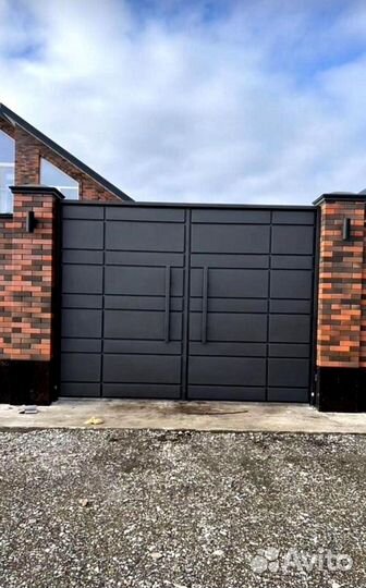 Ворота в Махачкале в стиле неоклассика на заказ