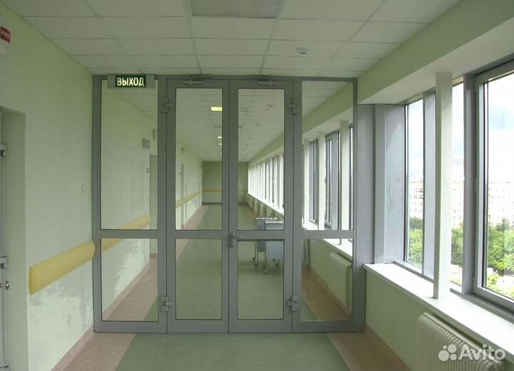 Противопожарные алюминиевые перегородки