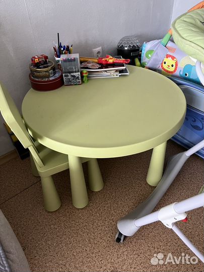 Детский стол и стульчик IKEA
