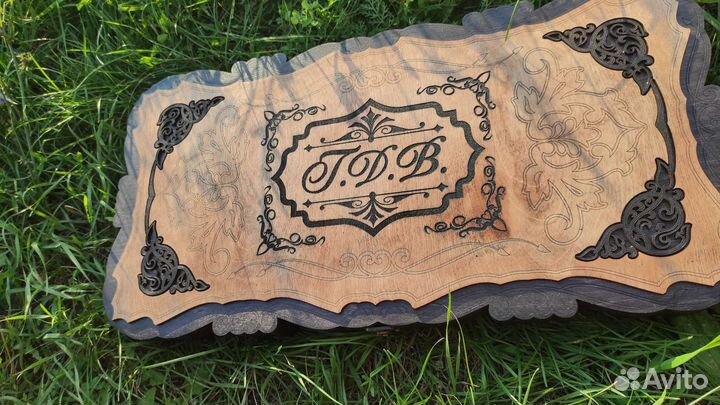 Нарды ручной работы со стеклом