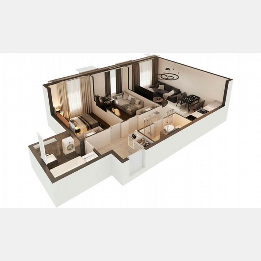 2-к. апартаменты, 60 м², 18/30 эт.