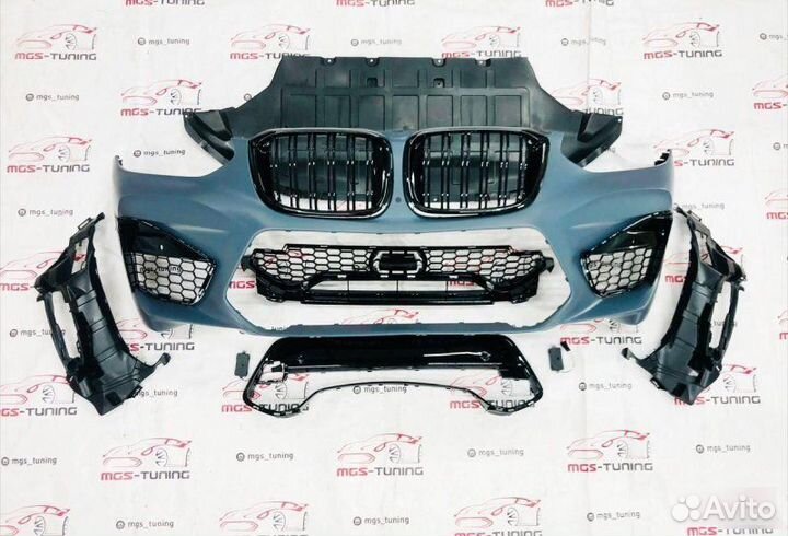 Бампер с решеткой в стиле X3M F97 на BMW X3 G01