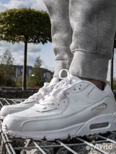 Кроссовки nike air max 90 белые