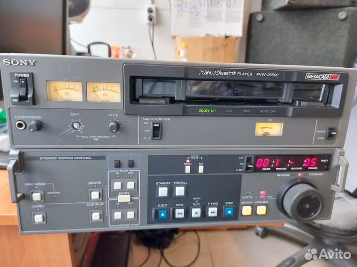 Монтажный виде Betacam SP Sony-PVW-2650 на запчаст