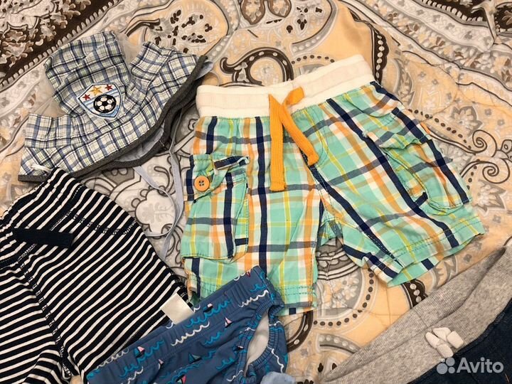 Одежда летняя 62-74р (шорты,панамки,плавки)