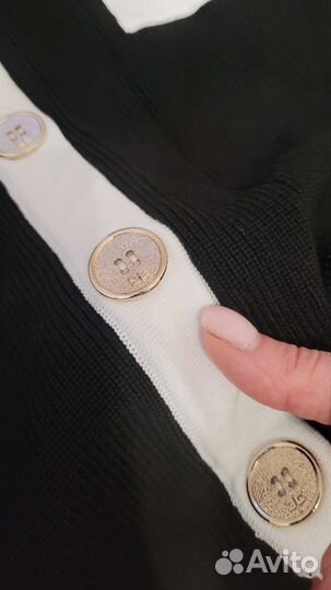 Платье машинной вязки