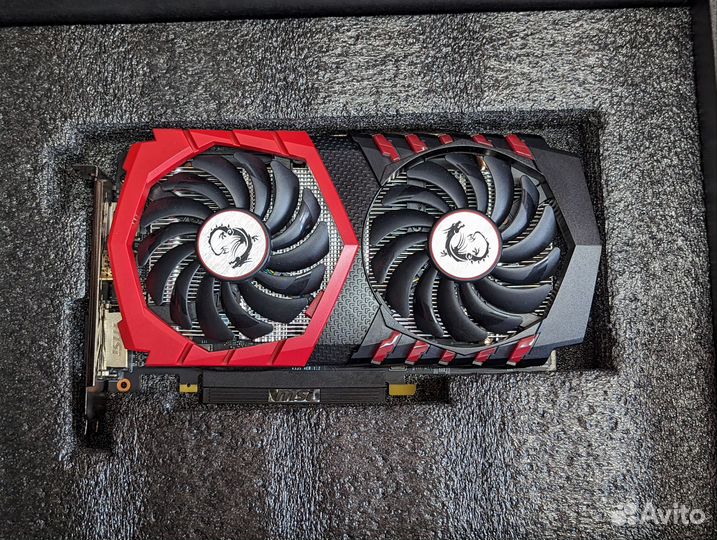Видеокарта MSI GTX 1050Ti gaming x 4g