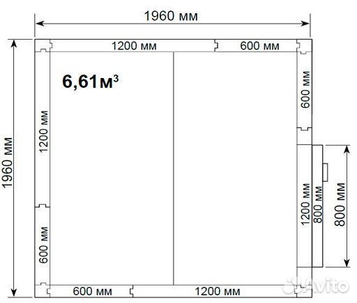 Холодильная камера Polair 6,61