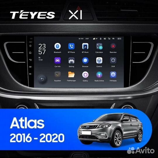 Штатная магнитола Тиайс Geely Atlas 2016 - 2020