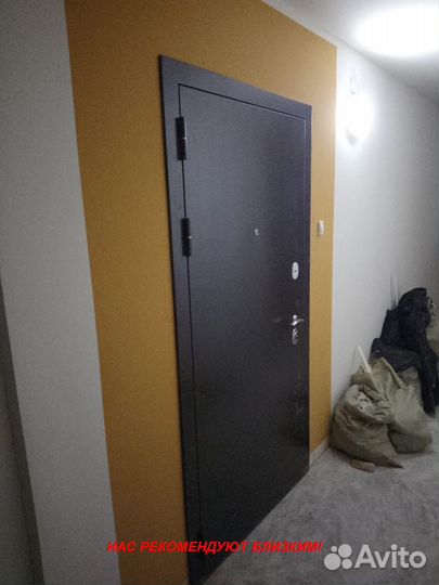 Тёплая дверь входная установка в подарок