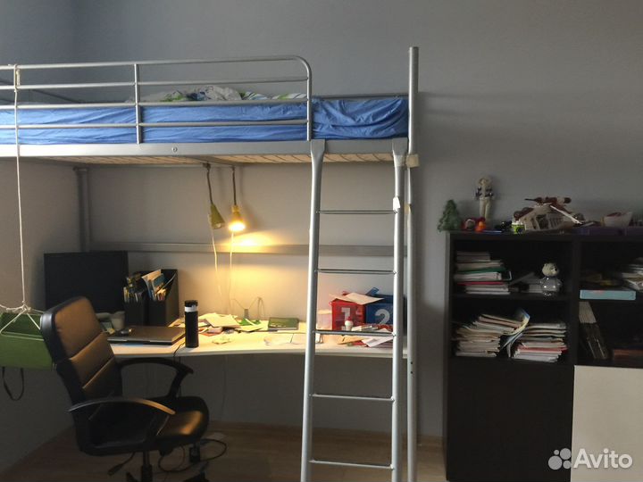 Кровать-чердак, двухъярусная, Икеа