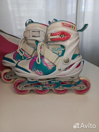 Ролики детские с экипировкой и сумкой, р. 30-35