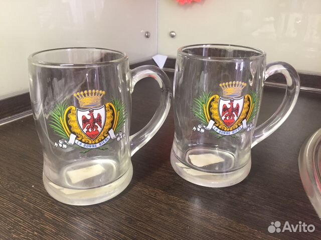 Кружка для пива из стекла объём 0,5, одна