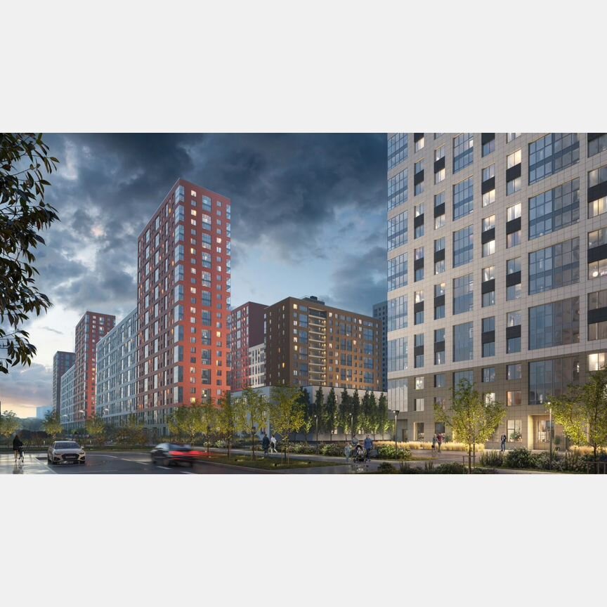 3-к. квартира, 60,6 м², 2/25 эт.