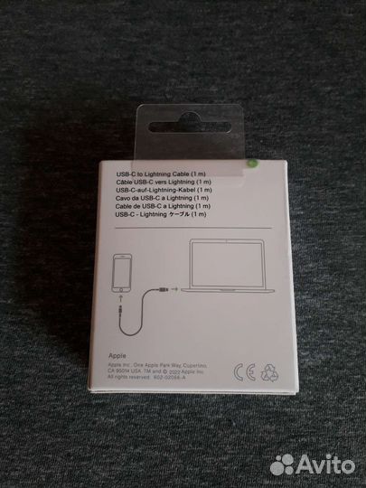 Оригинальный кабель на айфон lightning usb type-c