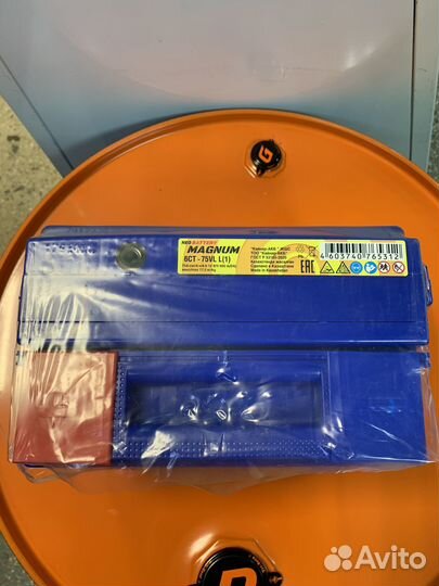 Аккумулятор 75 A/h Magnum прямая полярность