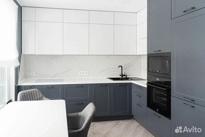 Цена за всю кухню. Серый лофт CN:038623