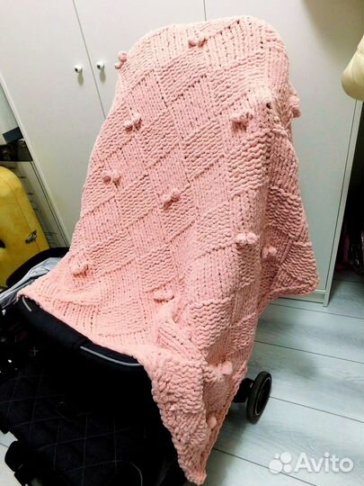 Плед плюшевый для новорожденного 