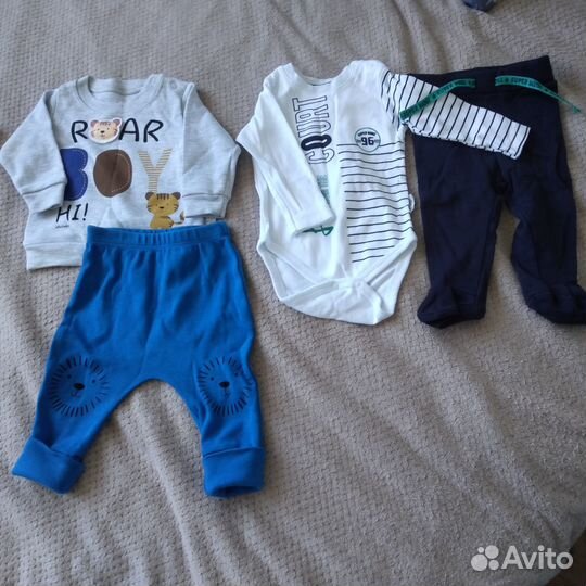 Боди, ползунки,слипы на мальчика размер 56-62