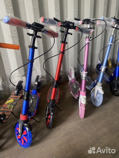 Самокат взрослый с дисковым тормозом