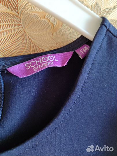 Школьная форма синяя для девочки пакетом 128 134