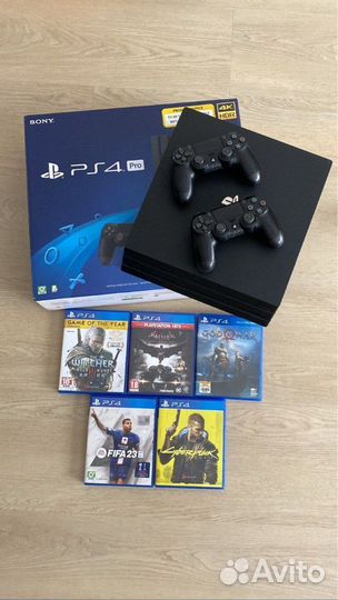 Sony PS4 Pro + 112 игр
