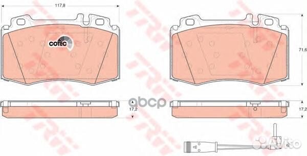 Колодки тормозные дисковые перед GDB1543 GD