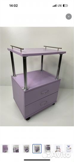 Этажерка на колесиках с ящиками