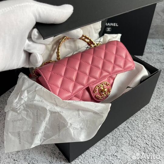 Сумка chanel натуральная кожа
