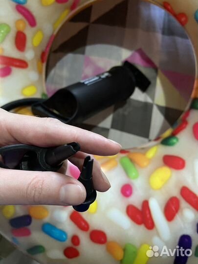 Надувной круг пончик 110см + ручной насос