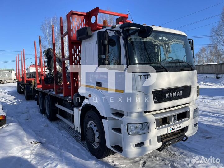 Лесовоз (сортиментовоз) КАМАЗ 6580 с КМУ Майман, 2019