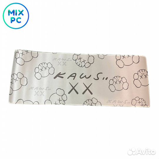 Коврик для мыши Kaws Skulls White