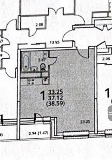 1-к. квартира, 36,6 м², 8/18 эт.