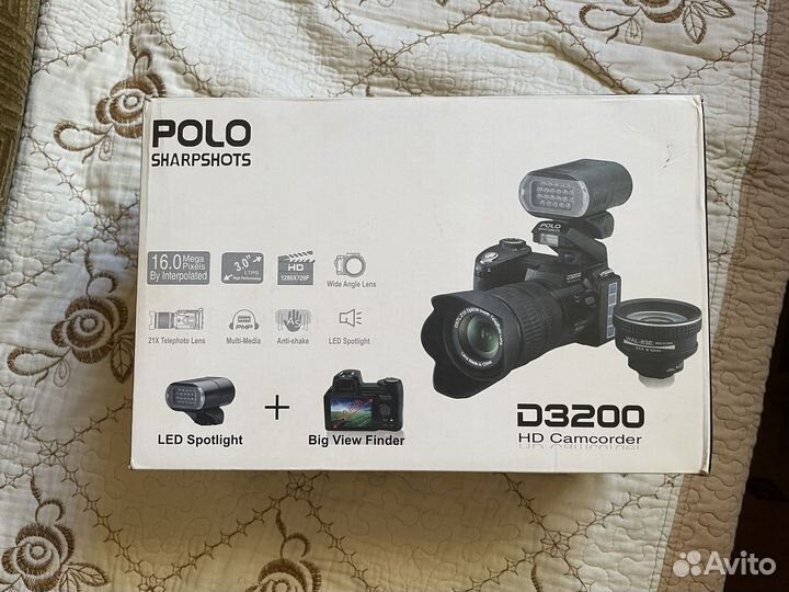 Фотоаппарат Polo sharpshots D3200 HD Camcorder