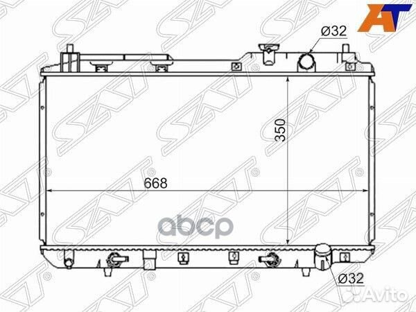 Радиатор Honda CR-V 95-01 / Orthia 96-02 sghd00