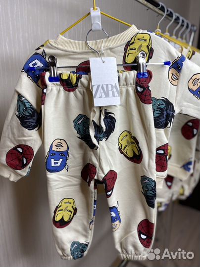Костюм для мальчика Zara новый флис, двухнитка