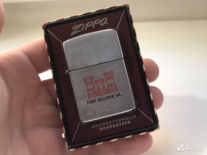 Зажигалка Zippo винтаж «Fort Belvoir, VA.», 1960г