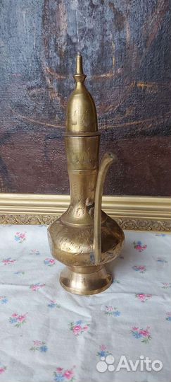 Винтажный Бронзовый кувшин