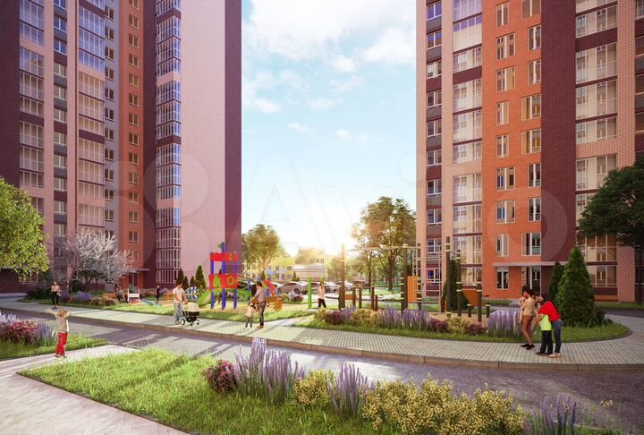 2-к. квартира, 61,2 м², 7/16 эт.