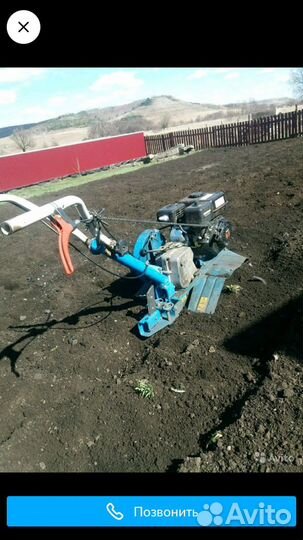 Вспашка земли мотоблоком