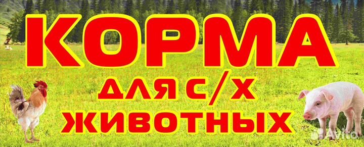 Корма для с/х животных розница, опт, крупный опт