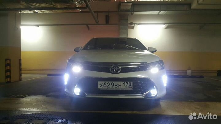 Camry 55 LED Фонари дхо в передний бампер C9DN8