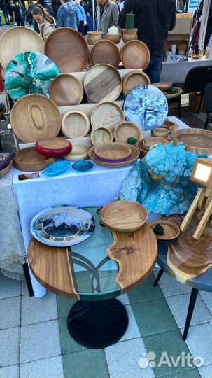 Посуда из дерева ручной работы