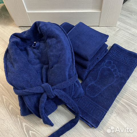 Халаты Махровые Темно-Синий