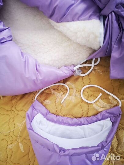 Конверт на выписку, в коляску, зимний